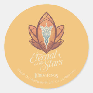 Sticker Rond Éternelle comme l'Étoile du Soir Graphique