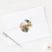 Sticker Rond Ethereal Moody Black Gold Inky Imaginaire Glam (Enveloppe)