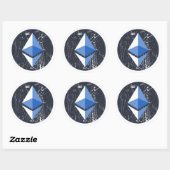 Sticker Rond ethereum (Feuille)