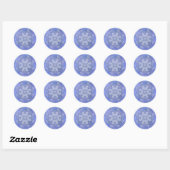 Sticker Rond Ethnic floral mandala. (Feuille)