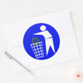 Sticker Rond Etiquette: Anti-UE Protest 2c - (Enveloppe)