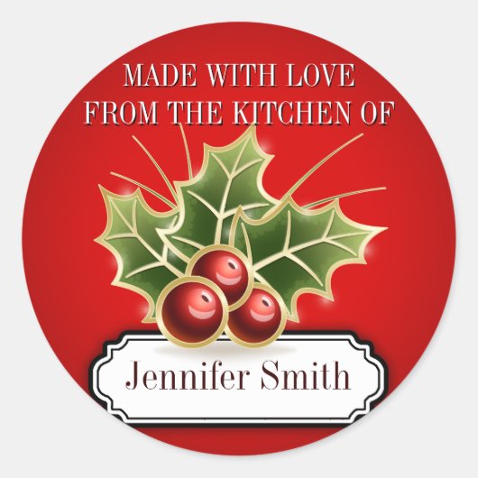 Sticker Rond Étiquette-cadeau de cuisine à échange de biscuits  (Devant)