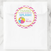 Sticker Rond Étiquette-cadeau de piscine / Étiquette-favori de  (Sac)