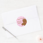 Sticker Rond Étiquette-cadeau personnalisée pour pain d'épice e (Enveloppe)