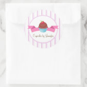 Sticker rond Étiquette CUTE Cupcake (Sac)