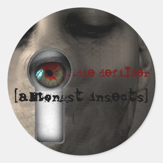 Sticker Rond [étiquette de trou de touche] (Devant)