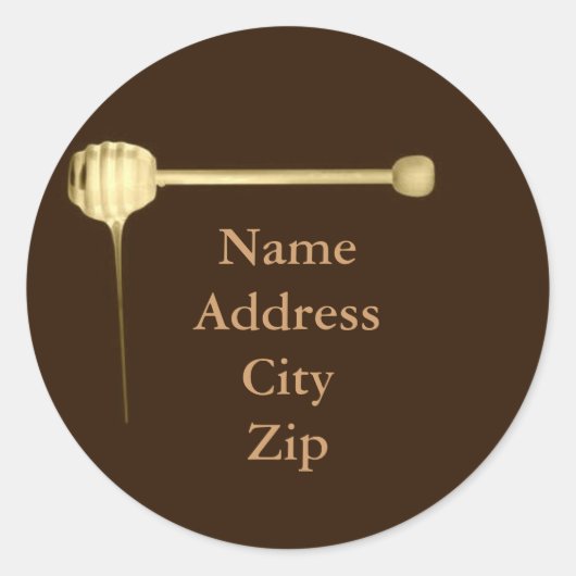 Sticker rond Étiquette miel (Devant)