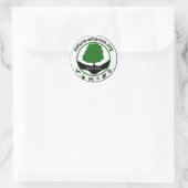 Sticker Rond Etiquette Nature alliance (Sac)