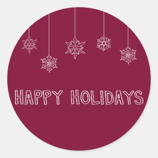 Sticker Rond Etiquettes d'enveloppe (Devant)