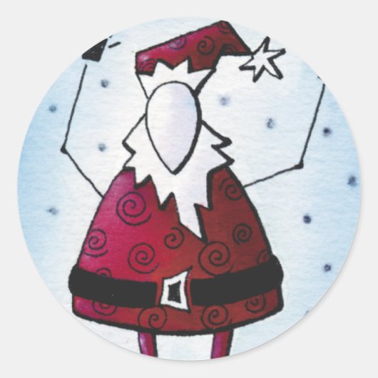 Sticker Rond Etiquettes d'enveloppe (Devant)