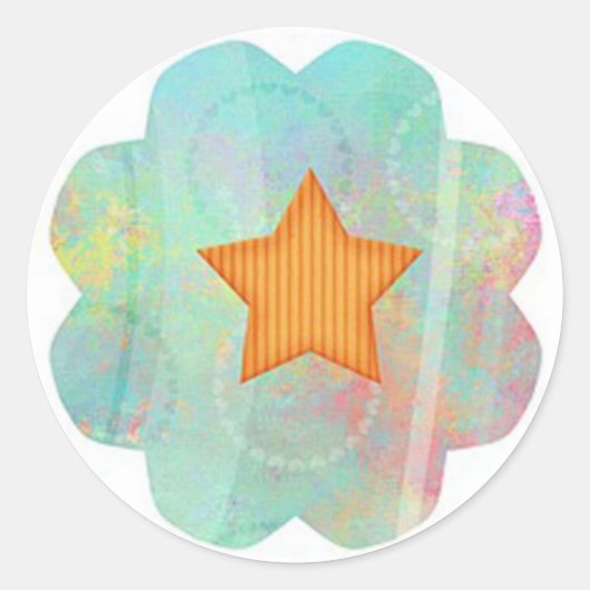 Sticker Rond Étoile (Devant)