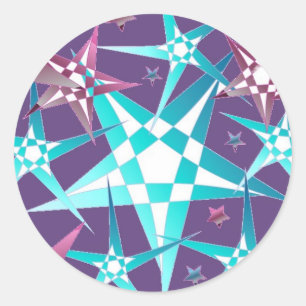 Sticker Rond Étoile