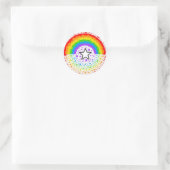 Sticker Rond étoile arc-en-ciel (Sac)