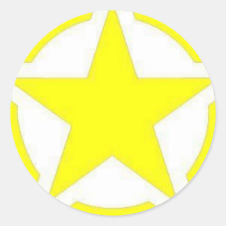 Sticker Rond étoile armée