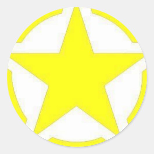Sticker Rond étoile armée (Devant)