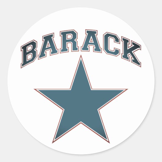 Sticker Rond étoile baraque (Devant)