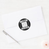 STICKER ROND ÉTOILE BLANCHE INDICA (Enveloppe)