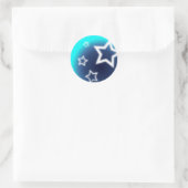 Sticker Rond Étoile brillante (Sac)