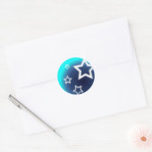 Sticker Rond Étoile brillante (Enveloppe)