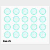 Sticker Rond Étoile brillante4 (Feuille)