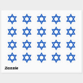 STICKER ROND "ÉTOILE DE DAVID" (Feuille)