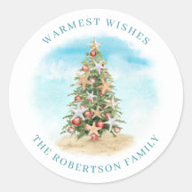 Étoile de mer arbre de Noël de plage