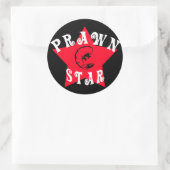 Sticker Rond Étoile de trait (Sac)