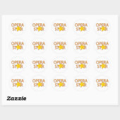 Sticker Rond Étoile d'opéra (Feuille)