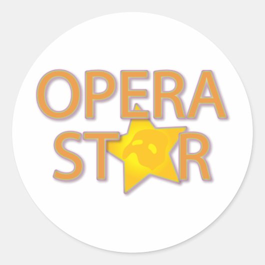 Sticker Rond Étoile d'opéra (Devant)