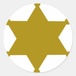 Sticker Rond Étoile du shérif