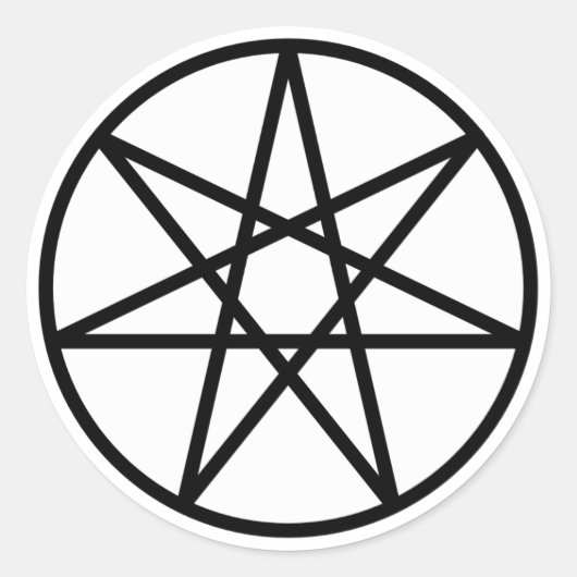 Sticker Rond Étoile féerie (Devant)