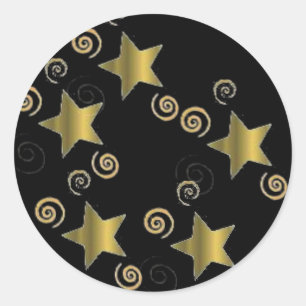 Sticker Rond Étoile filée