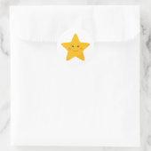 Sticker Rond étoile jaune mignonne (Sac)