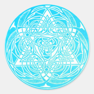 Sticker Rond Étoile ornée de David