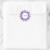 Sticker Rond Étoile PURPLE : Script CHAMPION (Sac)