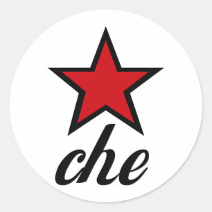 Sticker Rond Étoile rouge Che Guevara !