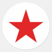 Sticker Rond Étoile rouge de l'armée communiste soviétique   (Devant)