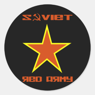 Sticker Rond Étoile rouge soviétique 2