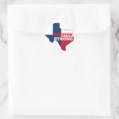 Sticker Rond Étoile solite "Houston Strong" (Sac)