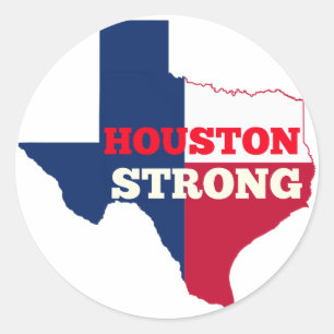 Sticker Rond Étoile solite "Houston Strong"