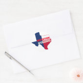 Sticker Rond Étoile solite "Houston Strong" (Enveloppe)