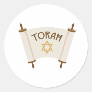 Sticker Rond Étoile Torah