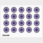 Sticker Rond Étoile transformatrice (Feuille)
