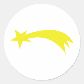 Sticker Rond étoile x-mas - étoile en chute