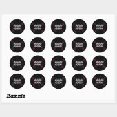 Sticker Rond Étoiles AQUARIUS (Feuille)