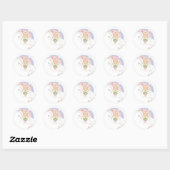 Sticker Rond Etoiles arc-en-ciel PEBBLES™ (Feuille)