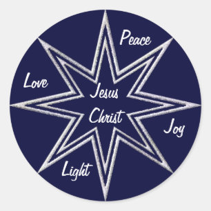 Sticker Rond étoiles brillantes