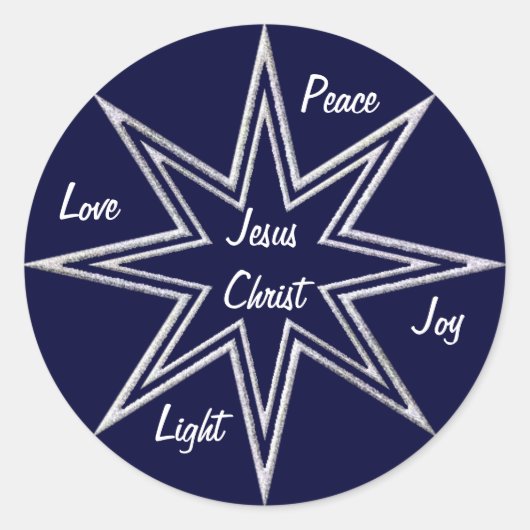 Sticker Rond étoiles brillantes (Devant)