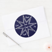 Sticker Rond étoiles brillantes (Enveloppe)
