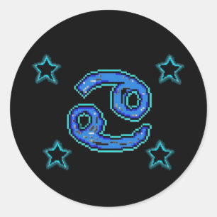 Sticker Rond Étoiles CANCER